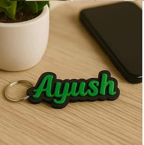 Personalized Name Keychain, Set of 4